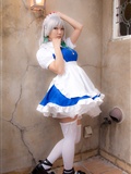 cosplay美女套图 c77 Sakuya Izayoi　白丝假发扮相(1)(89)